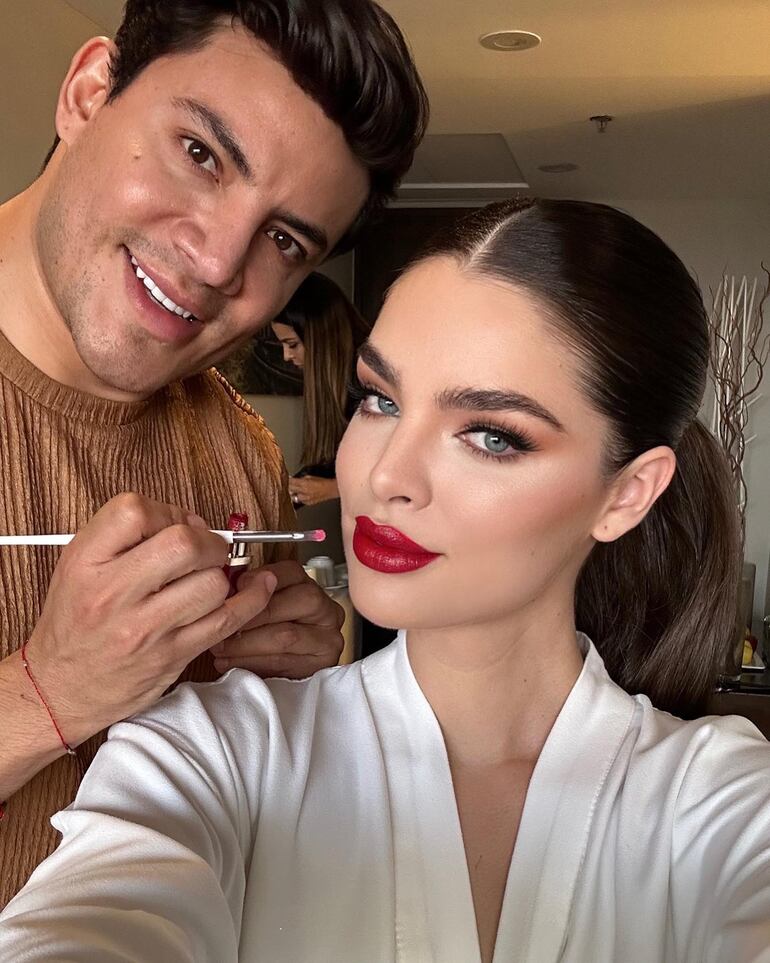 Nadia Ferreira fue maquillada por Víctor Guadarrama. (Instagram/Víctor Guadarrama)