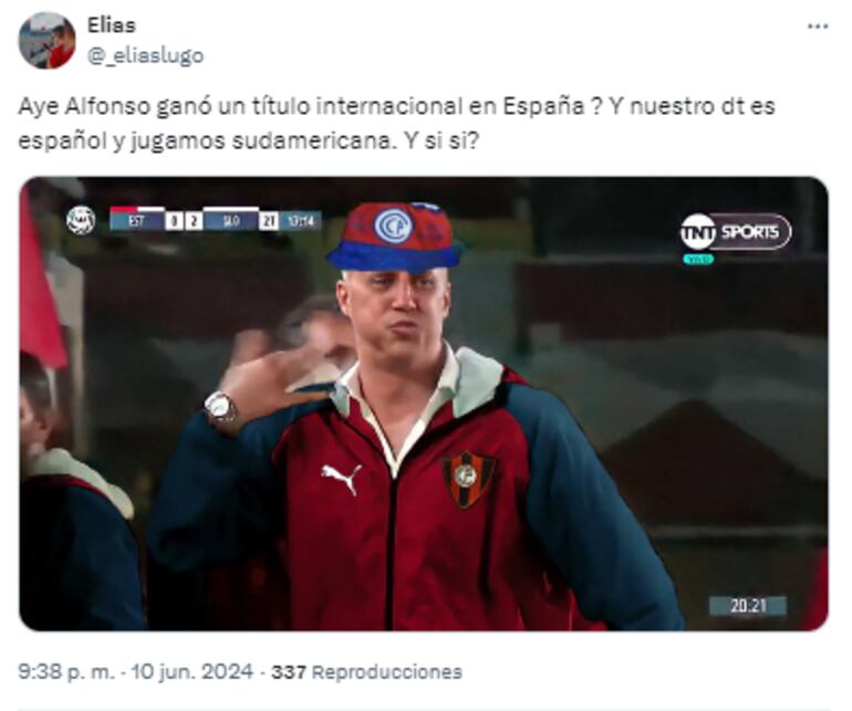 Memes sobre Aye Alfonso y Cerro Porteño.