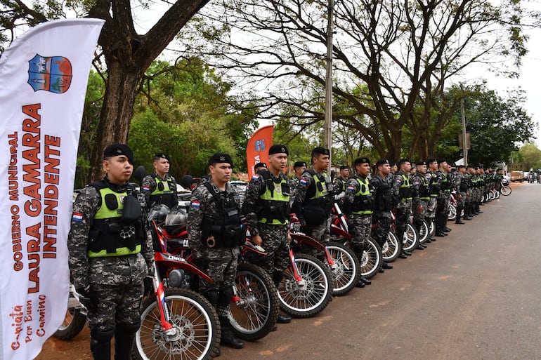 Un total de 80 personal de la Unidad Motorizada están disponible en Capiatá.