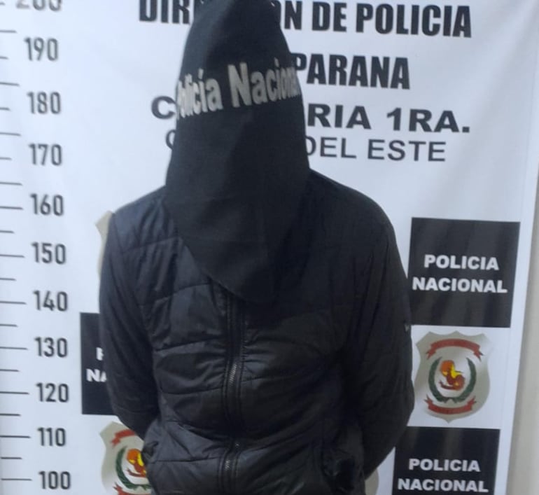 Guilherme Michel Napoleao, brasileño detenido en Ciudad del Este.