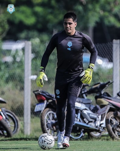 Carlos Servín, portero albiceleste con pasado en Libertad.