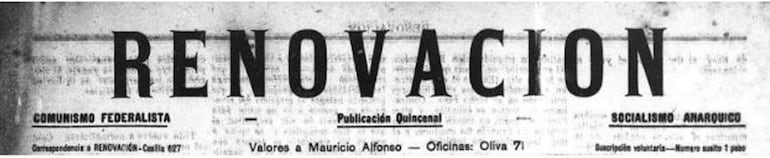 Renovación, No. 19, Año III, 30 de agosto de 1923