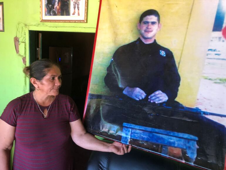 Obdulia Florenciano de Morínigo, madre del suboficial Edelio Morínigo, secuestrado hace 9 años por el EPP.
