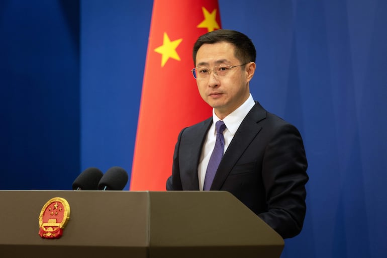 Lin Jian, portavoz del Ministerio de Exteriores de China.