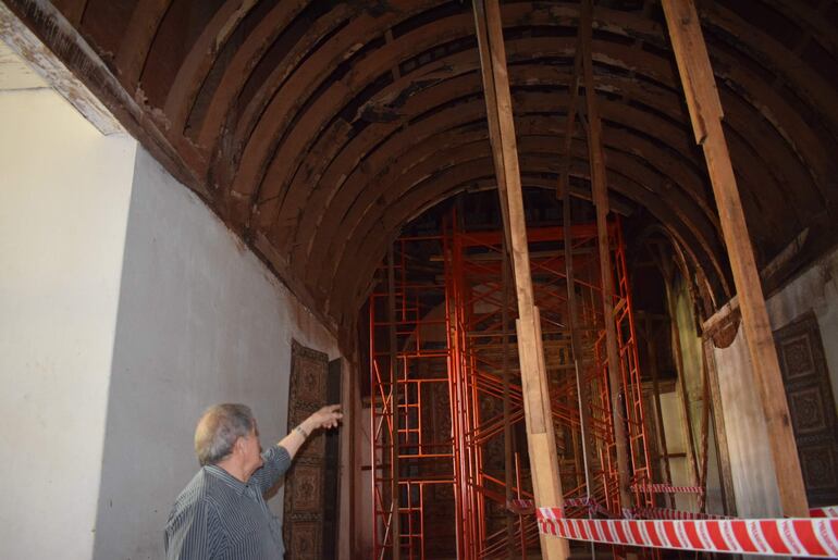 El proyecto de trabajo actual incluye la sanitación total del templo San Buenaventura.