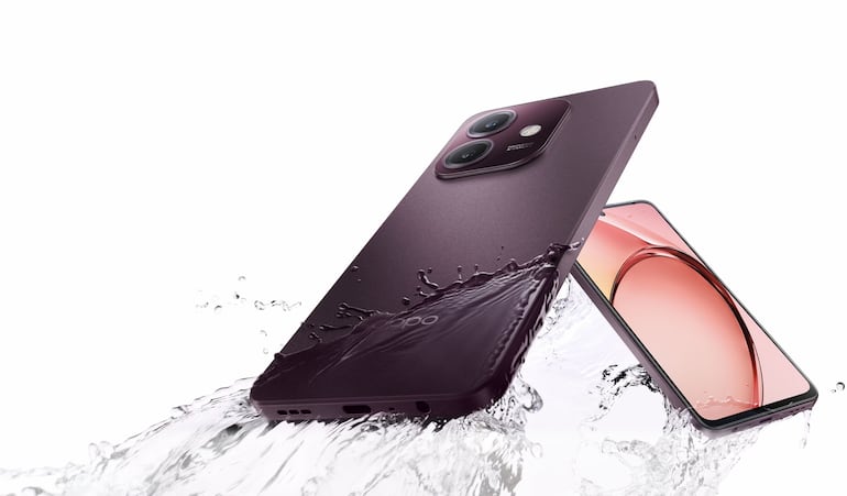 Los dispositivos OPPO tienen protección ante salpicaduras de agua.