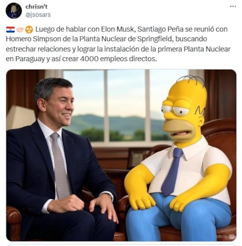 Memes sobre Santiago Peña.