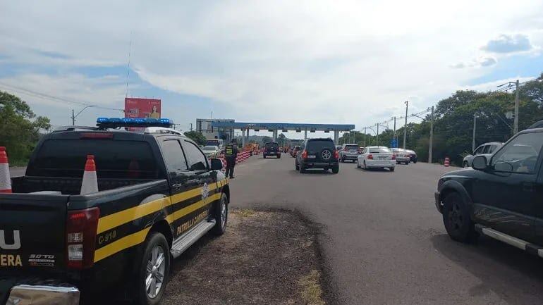 La congestión del tránsito se vió desde el peaje de Ypacaraí hasta San Bernardino