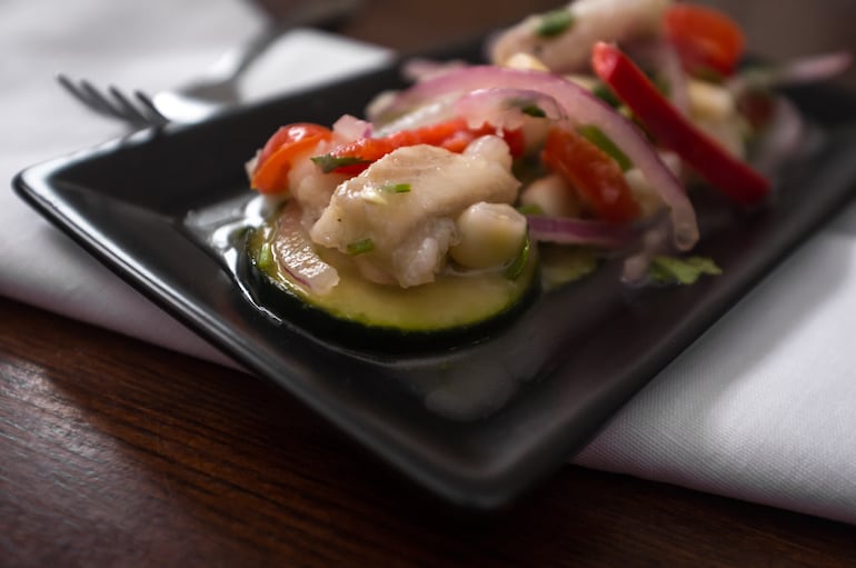 Ceviche de tilapia.