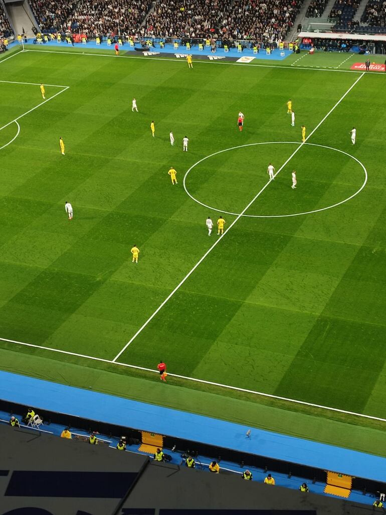 Humberto García, presente en un partido entre el Real Madrid y el Villareal.