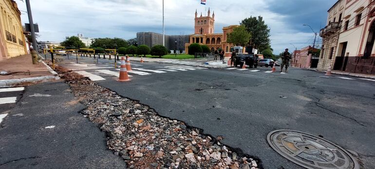 Así quedó la calle Paraguayo Independiente, tras los trabajos de la Essap