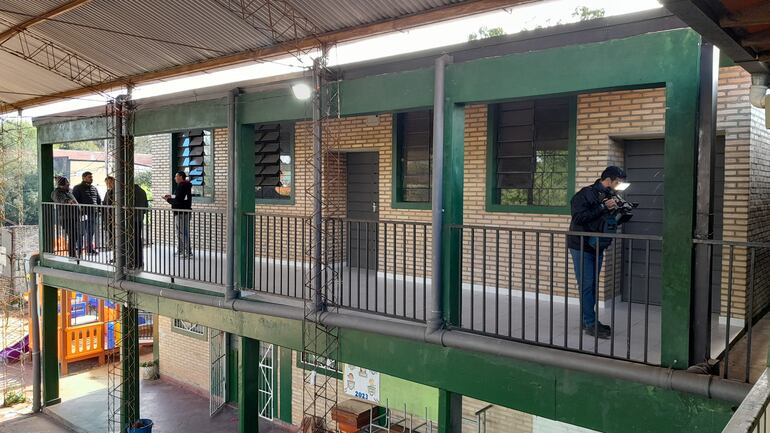 Una de las obras realizadas con recursos de Fonacide, y cuestionada por los padres en la escuela María Auxiliadora.