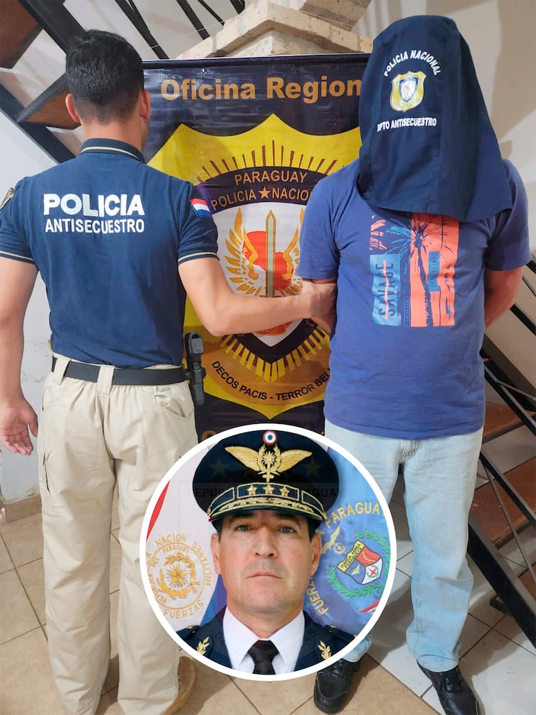 Gral. (SR) Jorge Antonio Orué Roa, detenido en Concepción.