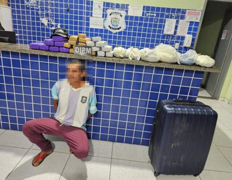 Sanção de Souza, detenido (Foto Gentileza).