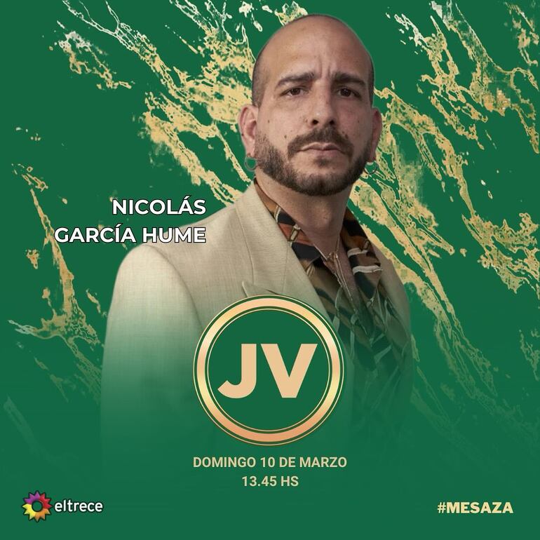 Así se anunció que Nico García estará este domingo 10 en el programa conducido por Juanita Viale. (Instagram/Nico García)