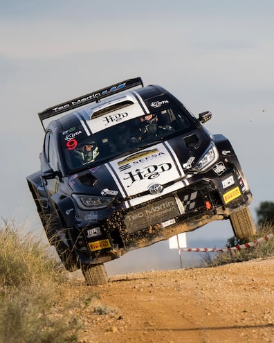 Diego Domínguez debutó con el Toyota GR Yaris Rally2 en el Rally RACC Cataluña-Costa Dorada.