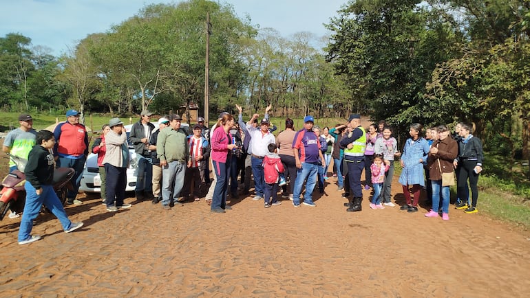 Manifestación de pobladores del Barrio Santo Domingo de Encarnación