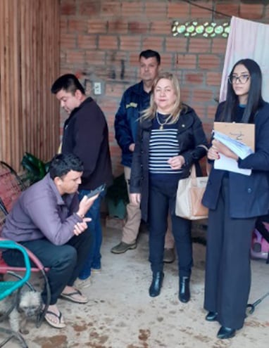 El sospechoso fue detenido en la casa que utilizaba de aguantadero, en el asentamiento Niño Jesús del barrio San Isidro de Coronel Oviedo.