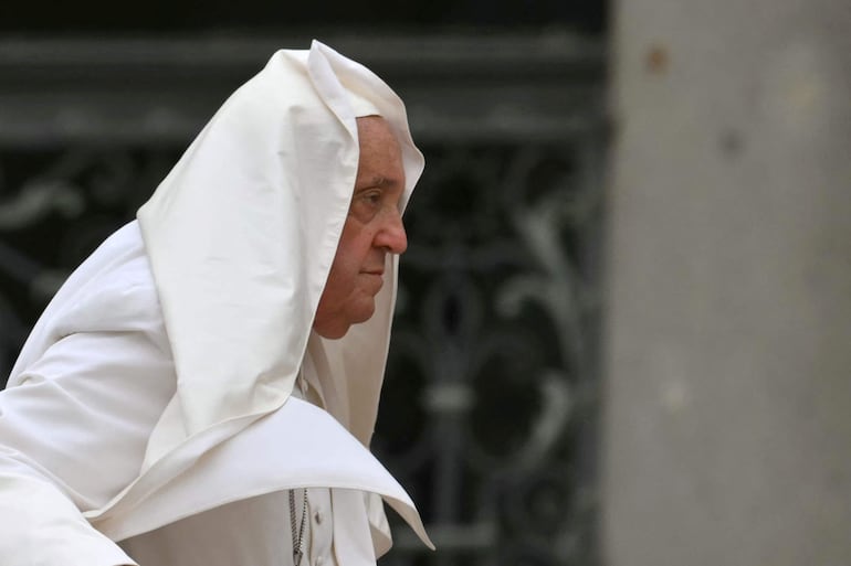 El papa Francisco en la Plaza de San Pedro.