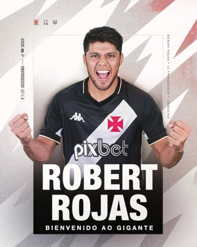 Robert Rojas, presentado en Vasco Da Gama.