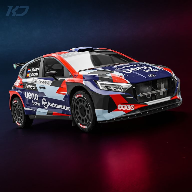 Así luce el Hyundai i20 N Rally2 que será utilizado, a partir de este año, por Augusto Bestard.