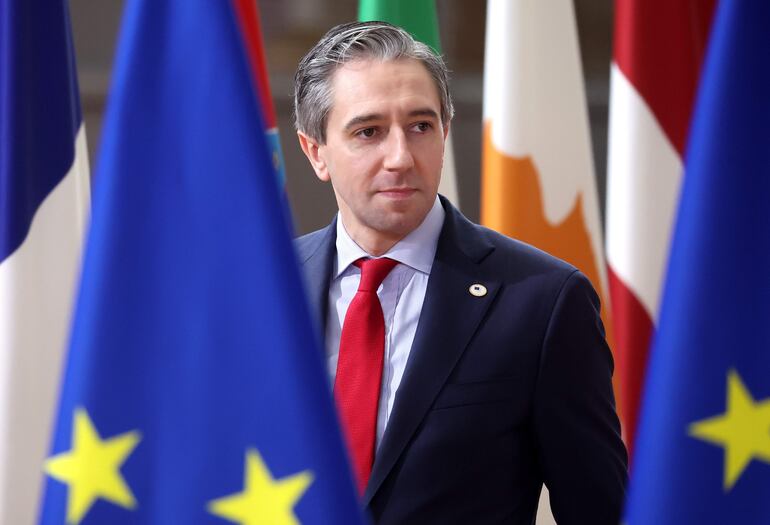 Simon Harris, primer ministro de Irlanda.