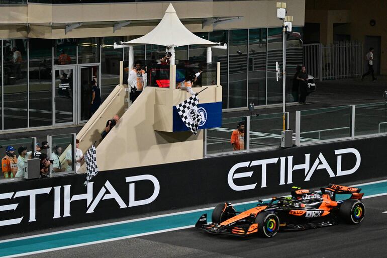 Lando Norris ganó en Abu dabi