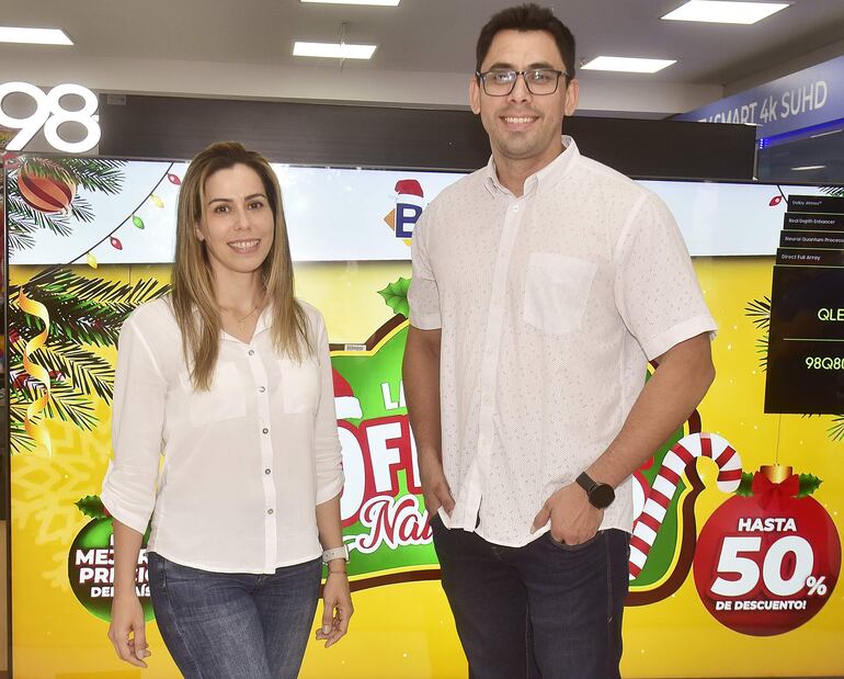 Joaquina Hidalgo y Jonathan Villalba.