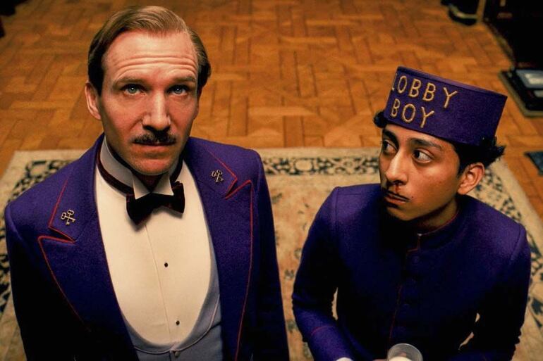 Escena de la película "El gran hotel Budapest" de Wes Anderson.