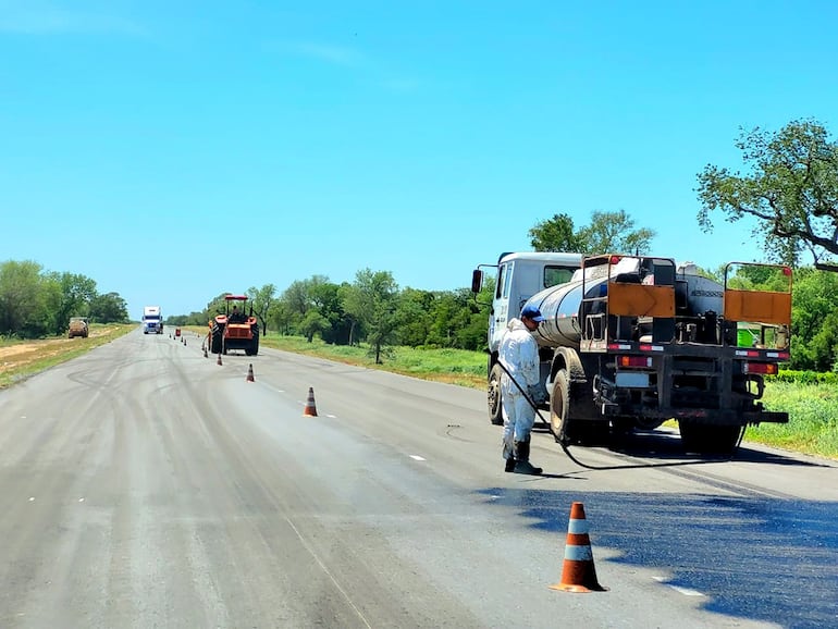 Obras en la ruta Transchaco.