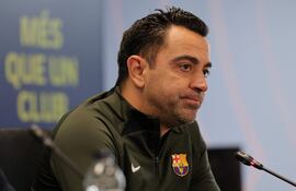 El español Xavi, entrenador del Barcelona.