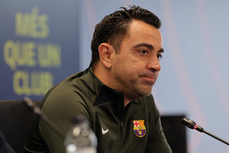 El español Xavi, entrenador del Barcelona.