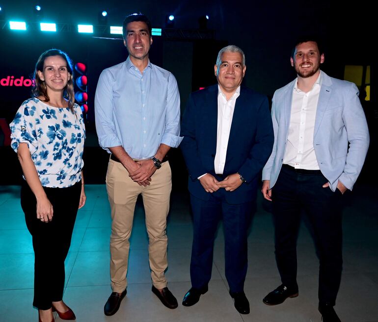 Patricia Torrens, José Brítez, Milton Ferreira y Mateo Rioboo. 