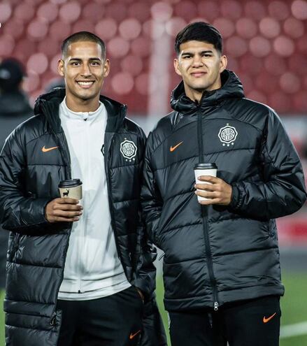 Hugo Adrián Benítez (20) y Alan Benjamín Cano Esteche (19), jóvenes promesas franjeadas.