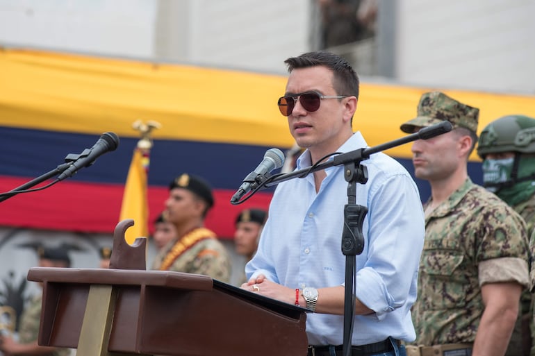 El presidente de Ecuador, Daniel Noboa.