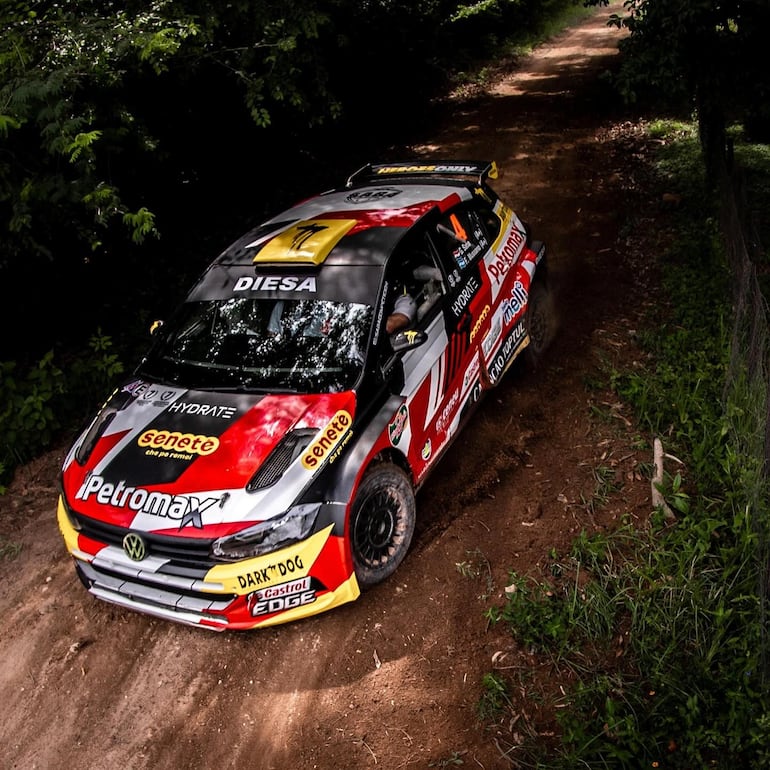 Gustavo Saba también fue uno de los adelantados, probando su VW Polo GTI R5 (RPM Fotografías).