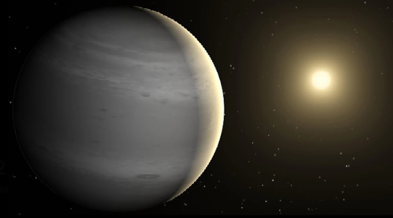 Exoplaneta WASP-121b, imagen ilustrativa, NASA.