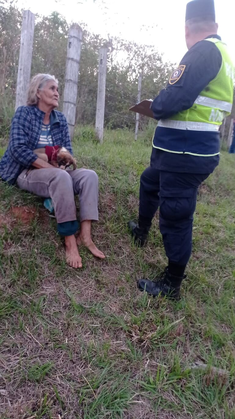 La señora Lucía García de 72 años.