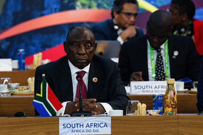 Cyril Ramaphosa, presidente de Sudáfrica.