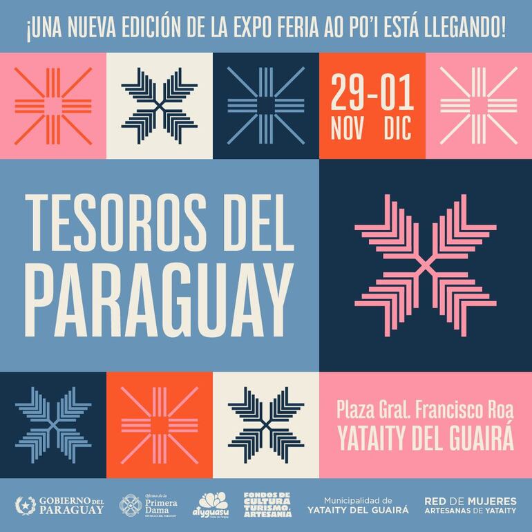 Invitación y cronograma a la Expo Feria Ao Po'i.