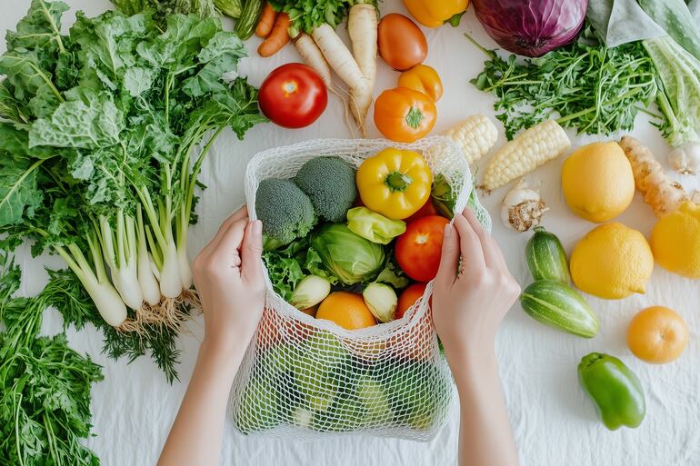 Frutas y verduras.