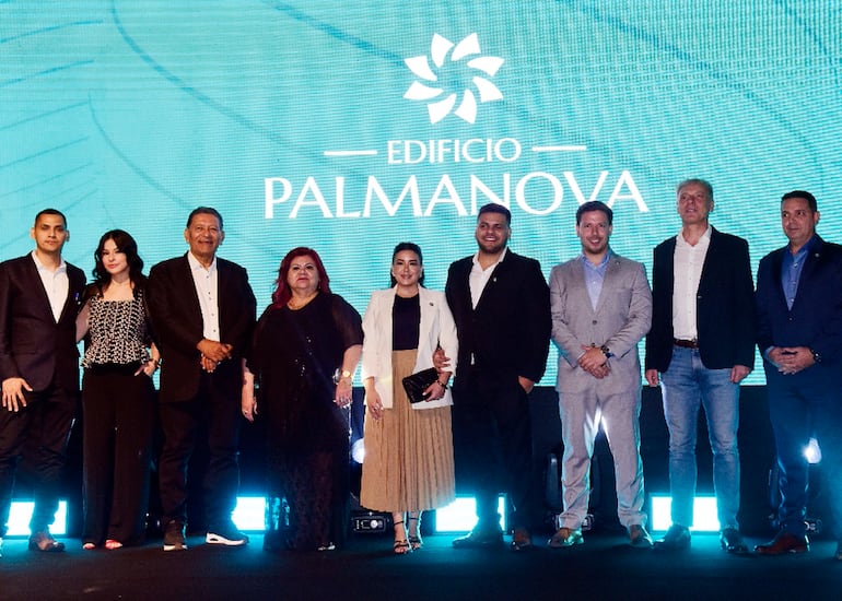 Equipo directivo de Palmanova Pacheco, durante la presentación realizada en Talleyrand Costanera.