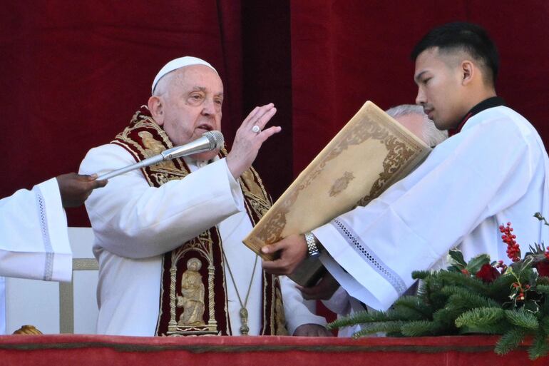 El papa Francisco en su mensaje Urbi et Orbi. 