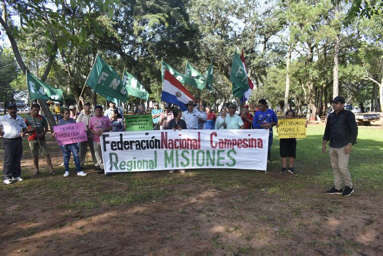 Santa Rosa, Misiones - marcha campesina