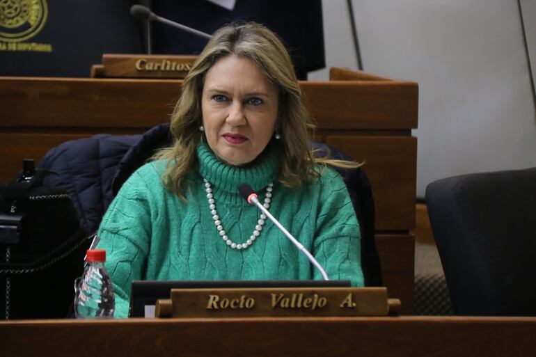 Rocío Vallejo, diputada (Patria Querida). Adelantó que estarán atentos a cualquier intento de Honor Colorado (HC).