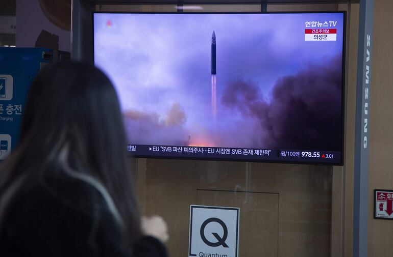 Nuevo lanzamiento de misiles balísticos por parte de Corea del Norte. (Foto de archivo)