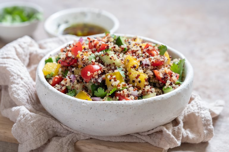 Ensalada de quinoa.