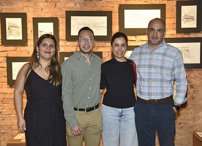 Adriana Amarilla, Martín Alvarenga, Melina Pekholtz y Manuel Cano.