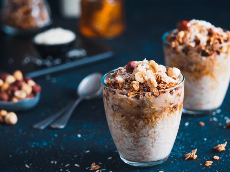 Postre con avena.