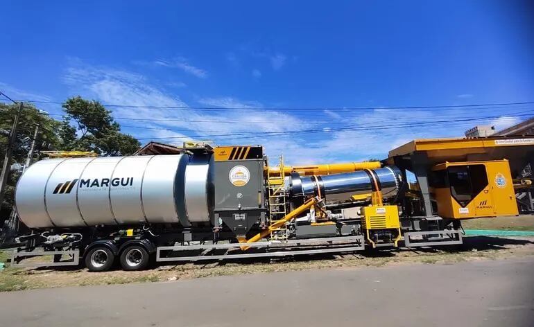 Municipalidad adquirió una planta asfáltica móvil para mejorar las calles de Caacupé.